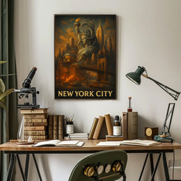 New York City Iconic Landmarks Poster