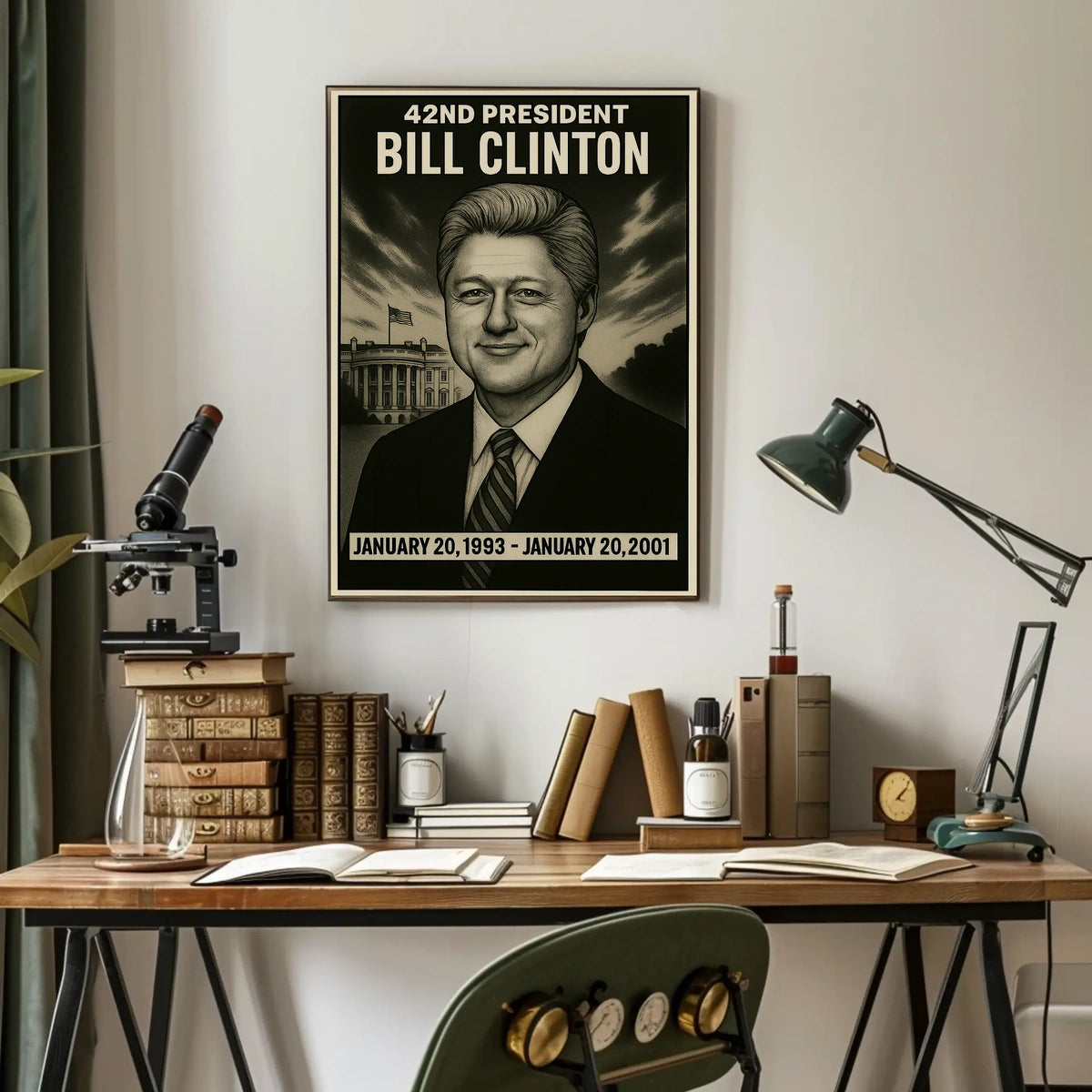 Bill Clinton 42Nd President Poster