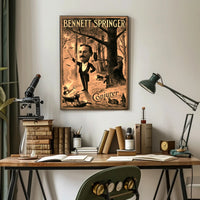 Magical Performance in Enchanted Forest Artistic Poster
