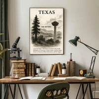 Texas The Lone Star State Poster PosterGoat