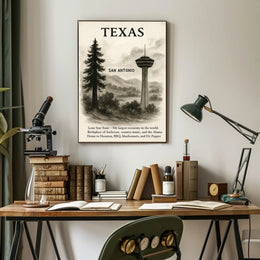 Texas The Lone Star State Poster PosterGoat