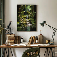 Fantasy Enchanted Forest Scene, Artistic Poster