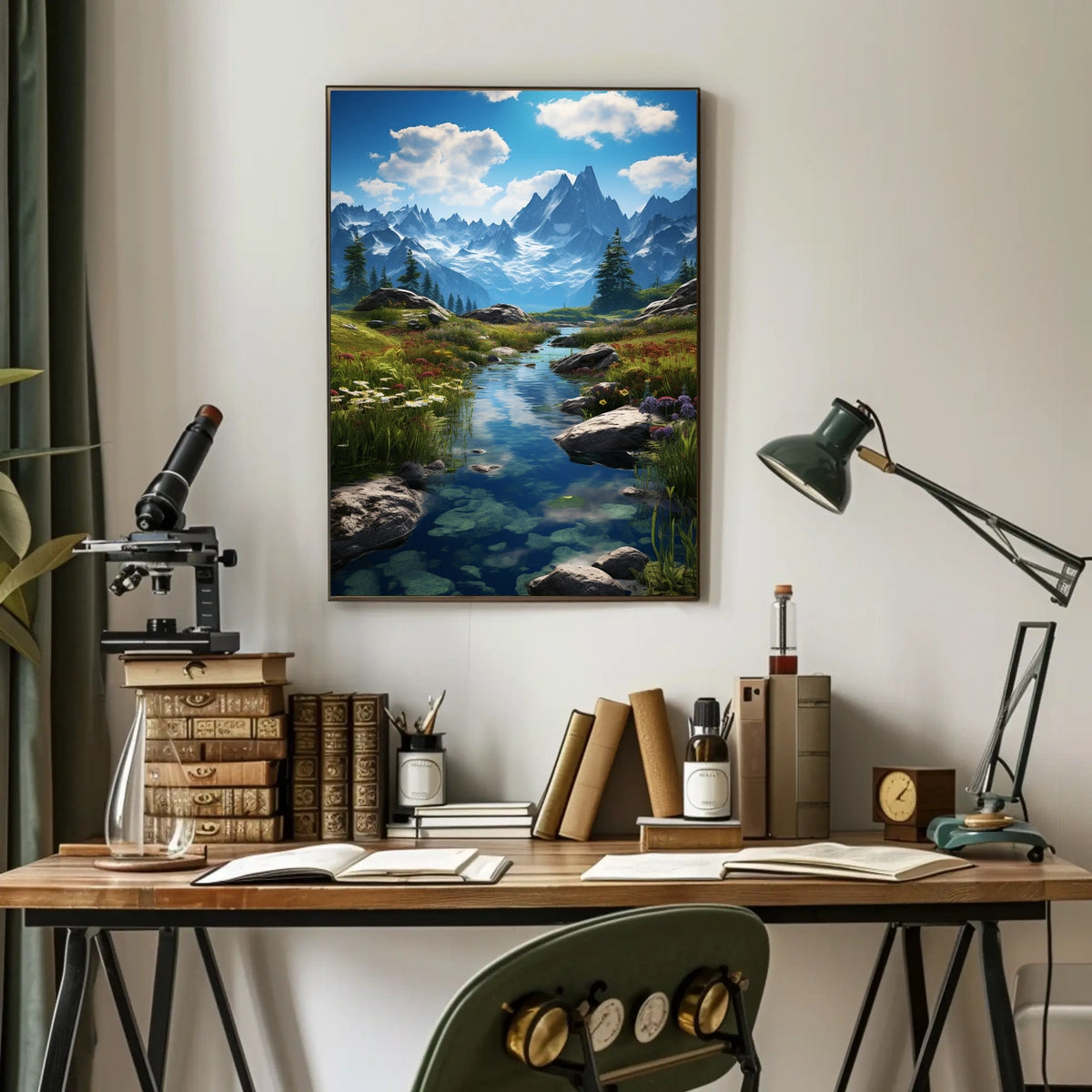 Majestic Mountain Landscape Poster