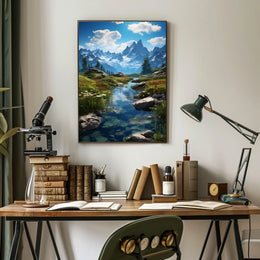 Majestic Mountain Landscape Poster