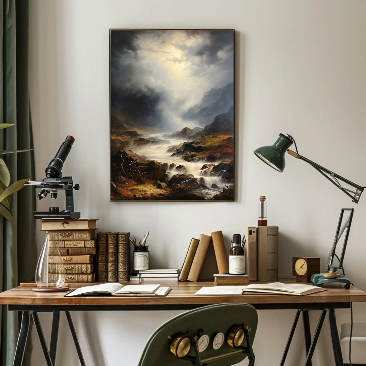Dramatic Wilderness Landscape: Photorealistic National Park Poster
