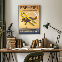 F3F-FIFI The Barrel-Rolling Bulldog Poster PosterGoat