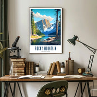 Rocky Mountain National Park Scenic Poster Print
