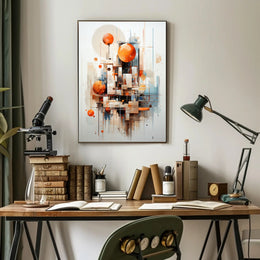 Abstract Geometric Composition Abstract Poster PosterGoat