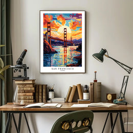 San Francisco Sunset Poster