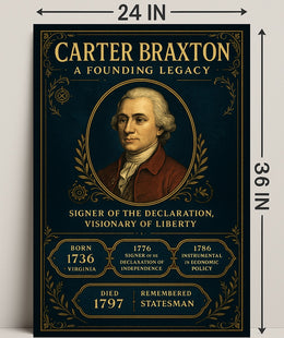 Carter Braxton A Founding Legacy Poster PosterGoat