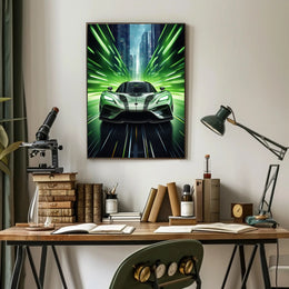 Speeding Through the Future Poster PosterGoat