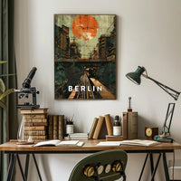 Urban Sunset in Berlin Poster
