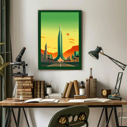 Futuristic Cityscape Poster