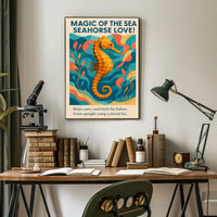 Magic of the Sea Seahorse Love Poster