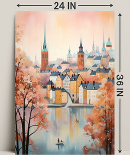 Autumn In The Cityscape Poster