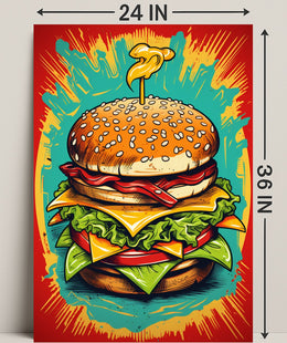 The Ultimate Burger Explosion Poster PosterGoat