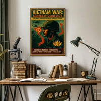 Vietnam War Echoes of Conflict Poster