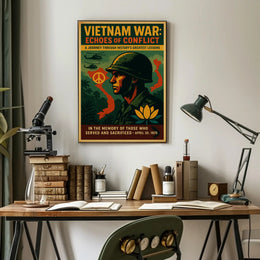 Vietnam War Echoes of Conflict Poster