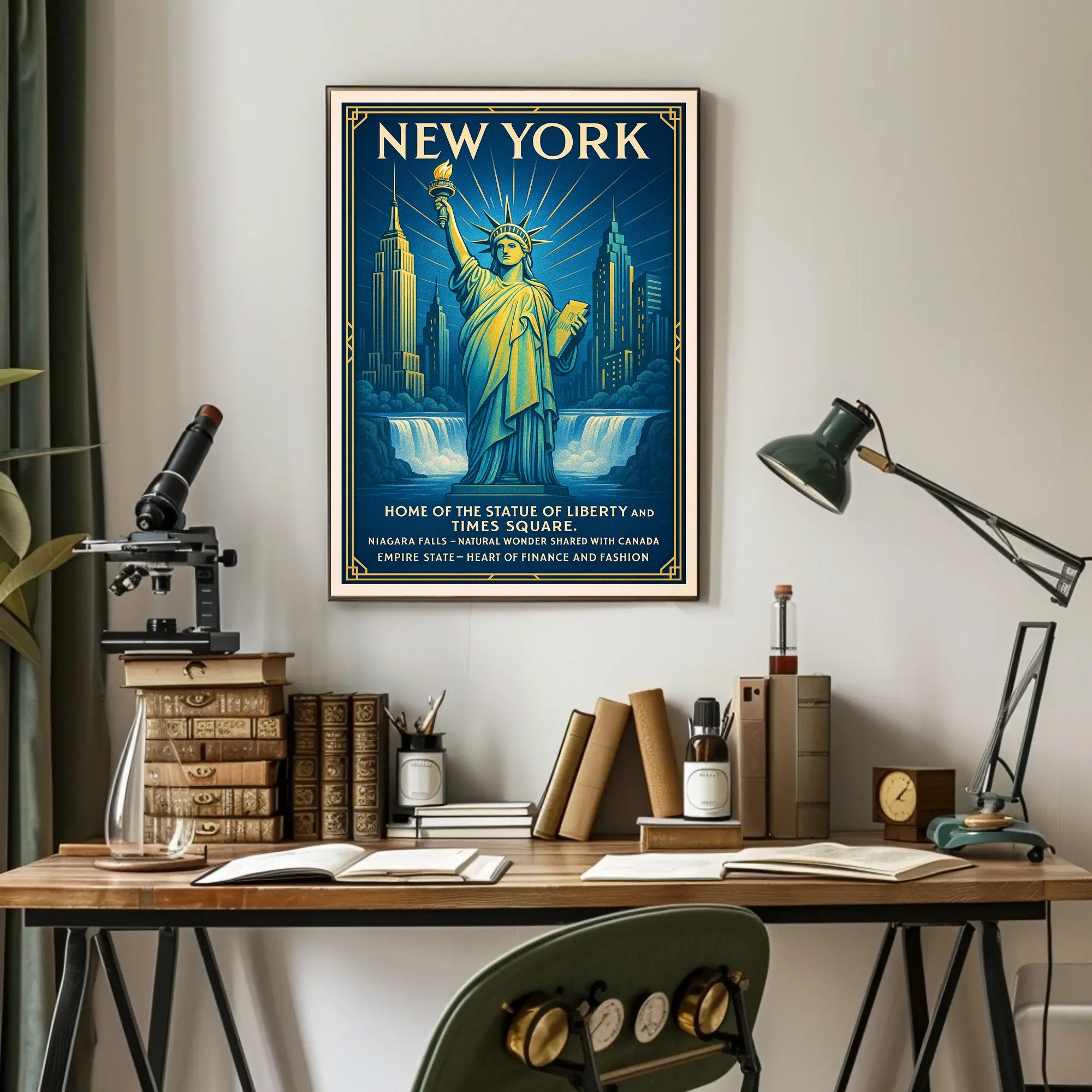 New York Landmarks Poster