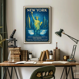 New York Landmarks Poster