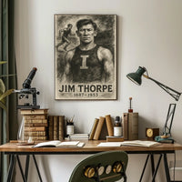 Jim Thorpe Legendary Athlete Poster