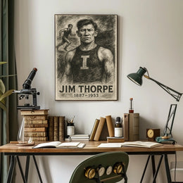 Jim Thorpe Legendary Athlete Poster
