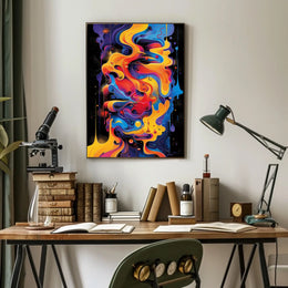 Vivid Abstract Flow Abstract Poster