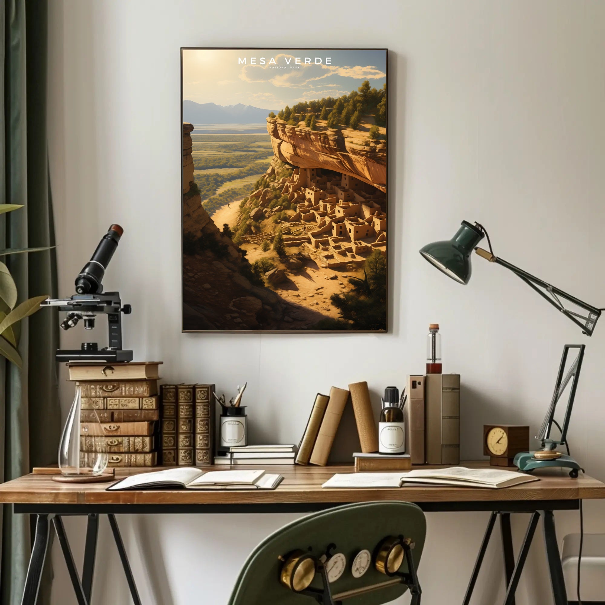 Mesa Verde Travel Poster Vintage Wall Art Print