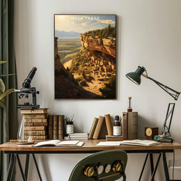 Mesa Verde Travel Poster Vintage Wall Art Print