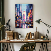 Times Square Vibrant Cityscape Art Print Urban or Cityscape Poster