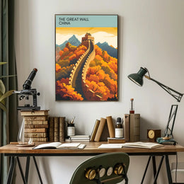 The Great Wall China Travel Poster