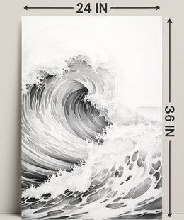 The Power Of Waves Poster