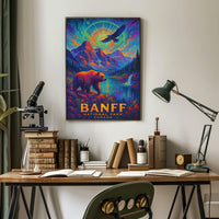 Banff Wilderness Dreamscape: Surreal Nature Art Poster