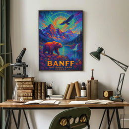 Banff Wilderness Dreamscape: Surreal Nature Art Poster