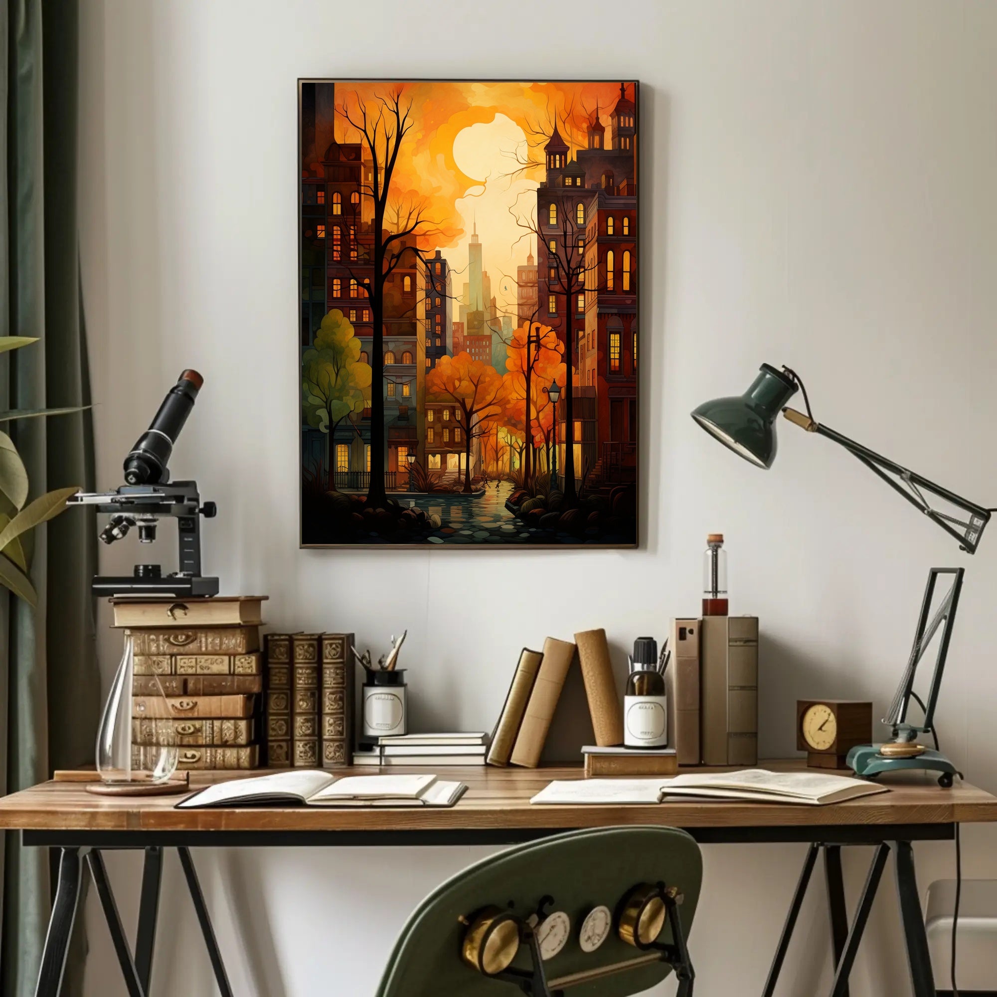 Autumn In The City Poster