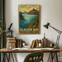 Glacier Bay National Park Scenic Wilderness Adventure Nature Lovers Decor Wall Art Poster