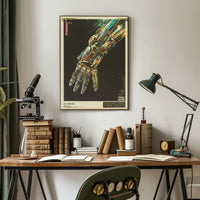 Futuristic Robotic Hand Art Print Poster for Home Decor PosterGoat