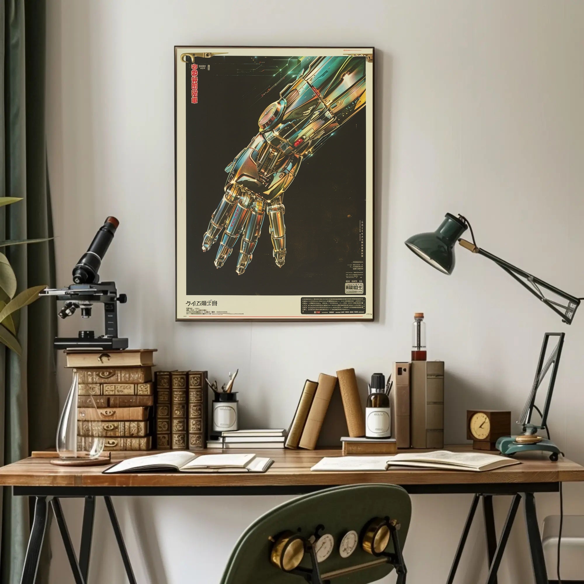 Futuristic Robotic Hand Art Print Poster for Home Decor PosterGoat
