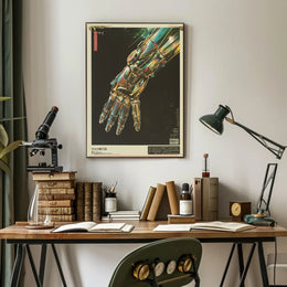Futuristic Robotic Hand Art Print Poster for Home Decor PosterGoat