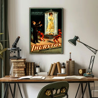 Vintage Magician's Illusion Show Early 20th Century Cultural Poster