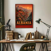 Albania Travel Poster Vintage Wall Art