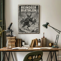 Reindeer Biathlon Poster