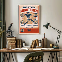 Boston Minutemen Soccer Team Poster PosterGoat