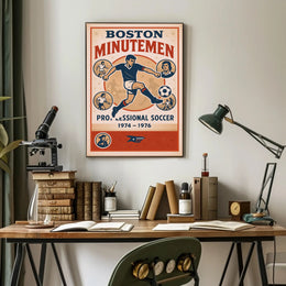 Boston Minutemen Soccer Team Poster PosterGoat