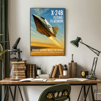 X-24B Flying Flatiron Poster PosterGoat