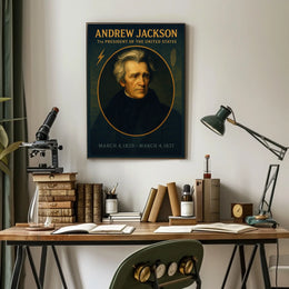 Andrew Jackson Presidential Legacy Poster For History Fans