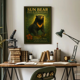 Sun Bear Jewel of the Rainforest Poster