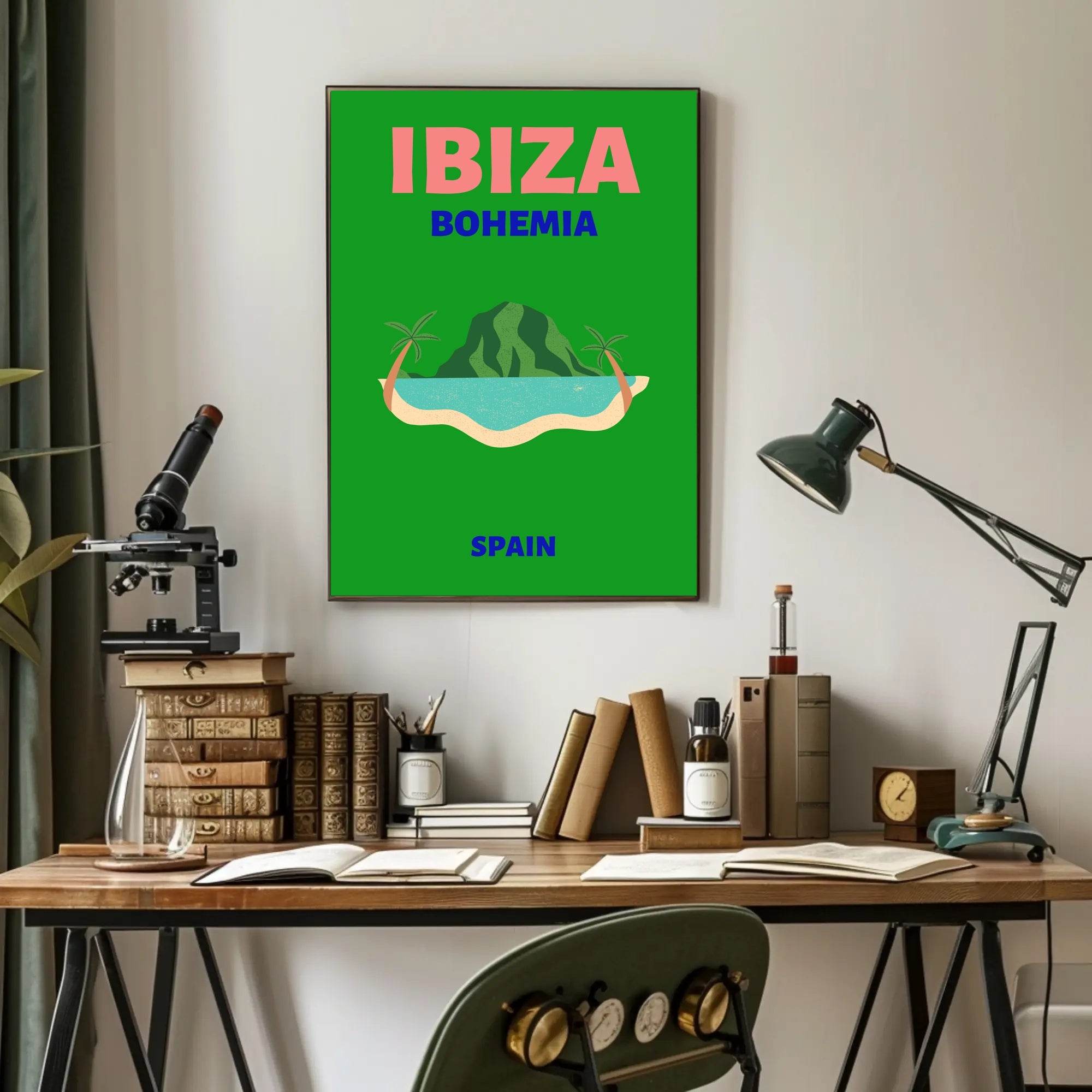 Ibiza Bohemian Paradise Island Travel Poster PosterGoat