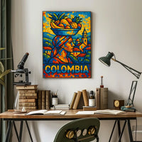 Colombia Vibrant Culture Poster