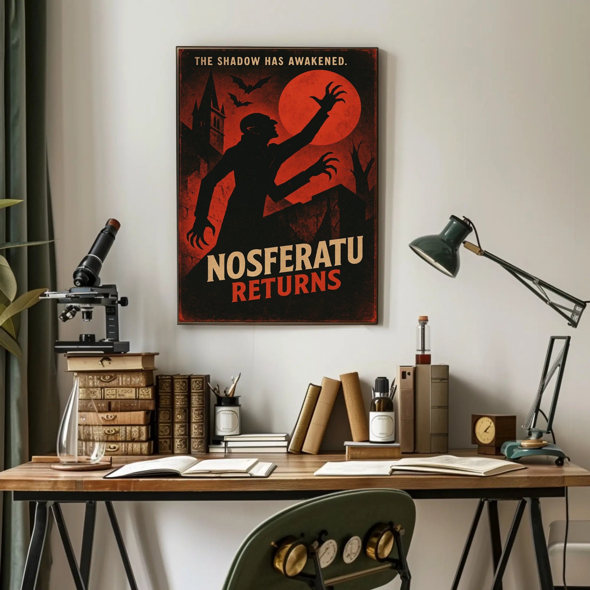 Nosferatu Eerie Gothic Horror Art Print Fantasy or Mythology Poster